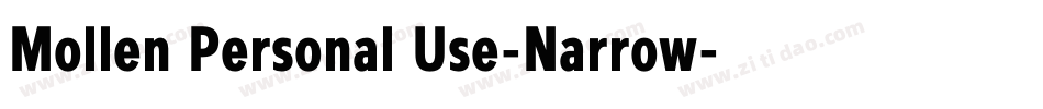 Mollen Personal Use-Narrow字体转换
